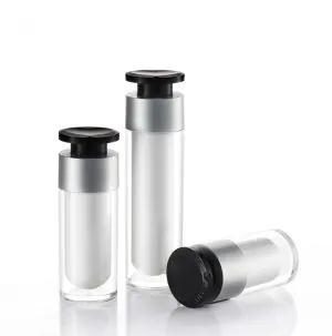Ilmaton emulsiopumppupullo akryylikorkilla